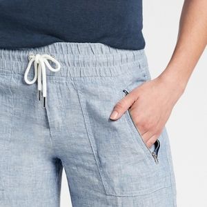 Athleta Cabo Linen Wide Leg Pants